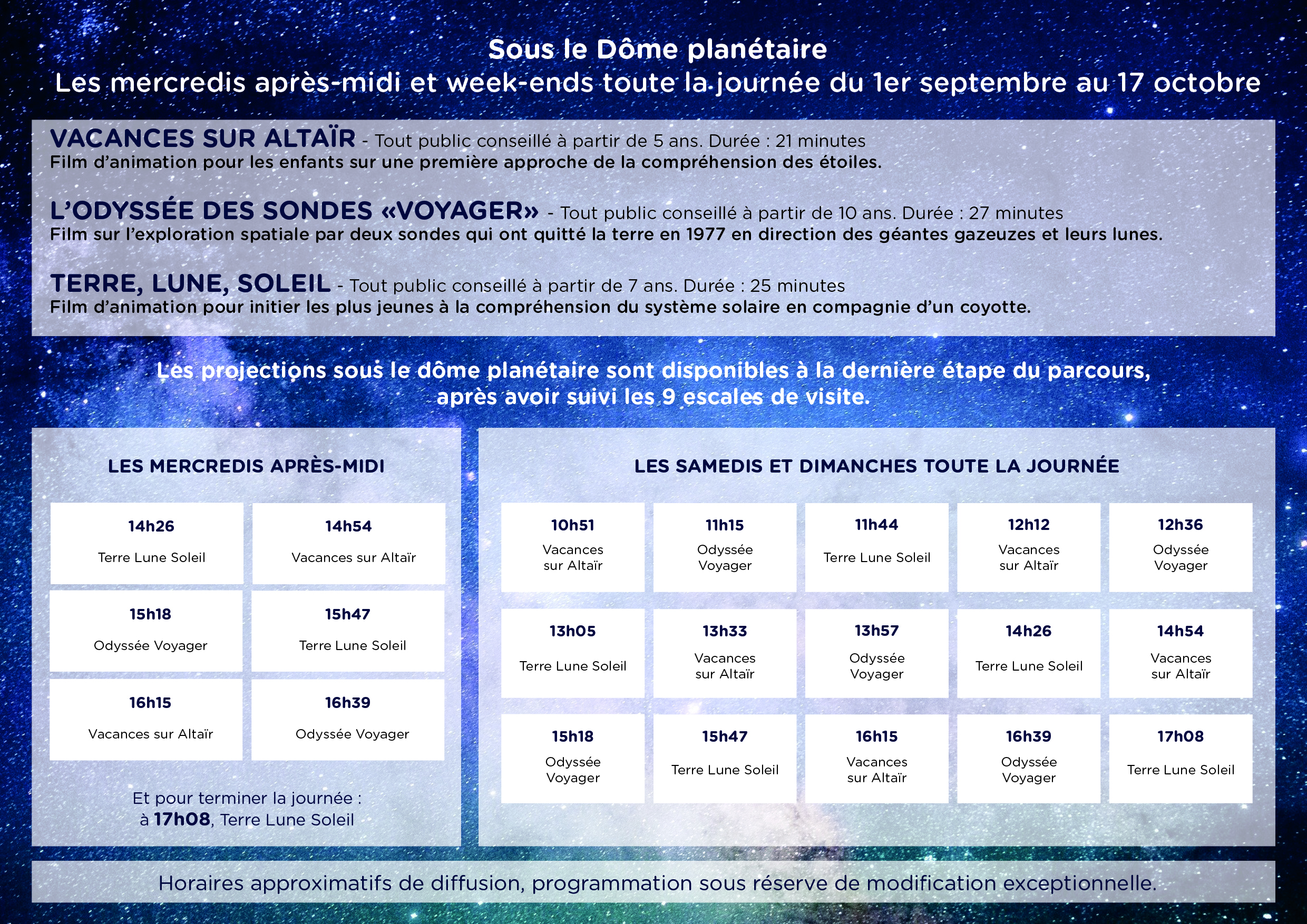 programme dome planétaire 